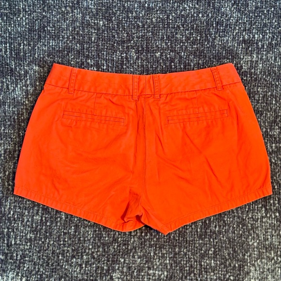 4 - J Crew Vibrant Orange Women's Shorts - Picture 2 of 3